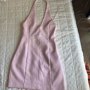 Zara Light Pink Backless Dress